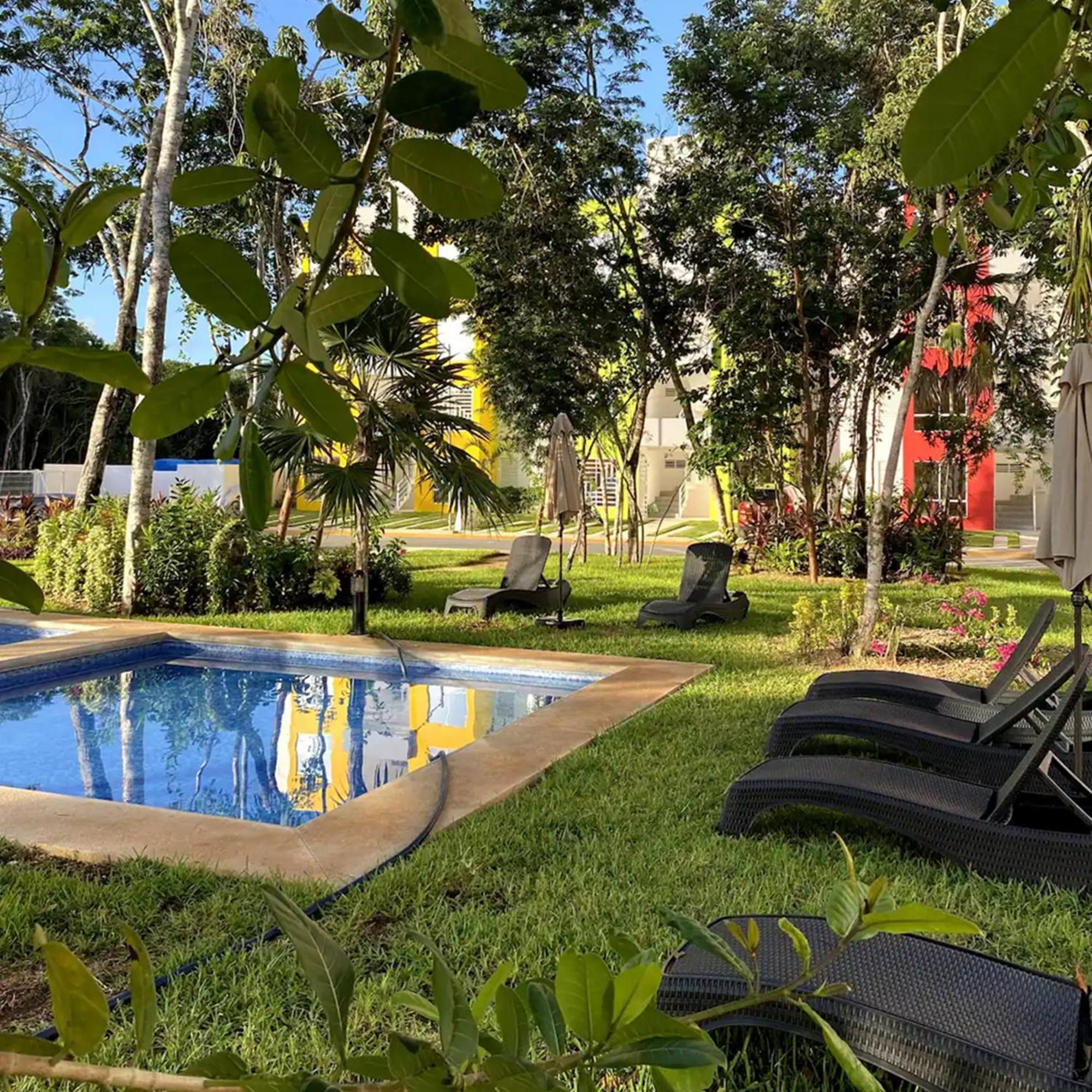 カンクンBonito Departamento En Privada Con Albercaアパートメント エクステリア 写真